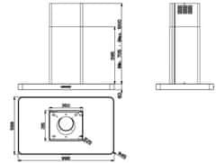 Faber kuhinjska napa T-Light Isola EV8+ X A100