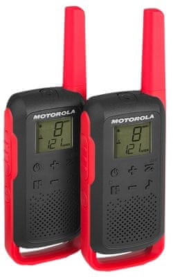 Motorola radijska postaja Walkie Talkie T62, rdeča