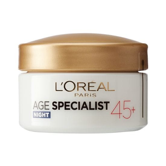 Loreal Paris nočna krema proti gubam Age Specialist Anti-wrinkle 45+, 50 ml