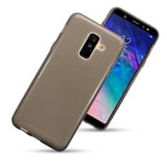 Ultra tanek silikonski ovitek za Samsung Galaxy J6 2018, prozorno črn