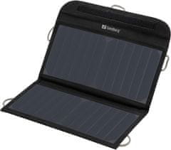 Sandberg solarni polnilnik, 13W, 2 x USB, črn