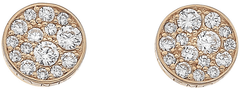 Hot Diamonds Srebrni uhani Hot Diamonds Emozioni Scintilla Rose Gold DE457