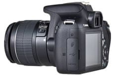 Canon digitalni fotoaparat EOS 2000D + EF-S 18-55 IS + EF 75-300 DC - odprta embalaža