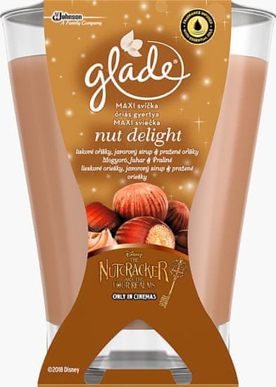 Glade dišeča sveča Maxi Nut Delight, 224 g