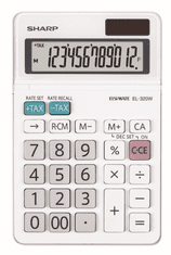Sharp namizni kalkulator 175 × 108 × 22 mm