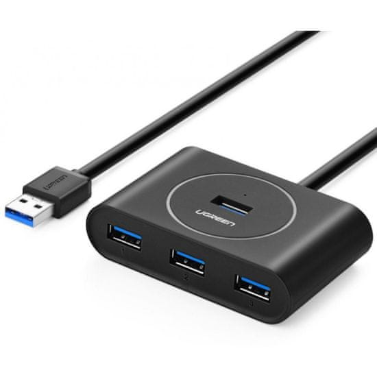 Ugreen hub USB 3.0, 4 Ports, 50cm, črn