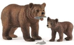 Schleich 42473 medved Grizzly z mladičem