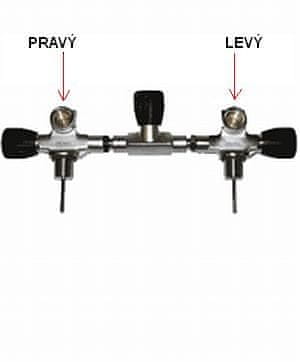 SCUBATECH Razdelilnik ventilov 232 Bar - popoln, kisikovo čistilo