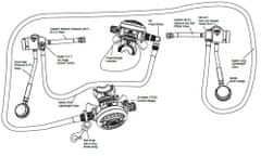 APEKS Regulator APEKS SIDEMOUNT SET