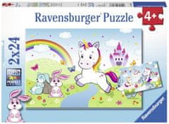 Ravensburger Samorog sestavljanka, 2x24 kosov