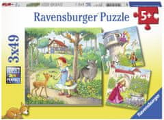 Ravensburger sestavljanka Pravljice, 3 x 49 delov (8051)