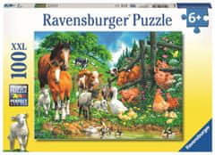 Ravensburger sestavljanka Druženje živali, 100 delov