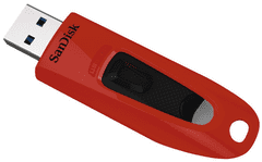 SanDisk USB ključ Ultra USB 3.0, 64 GB, rdeč