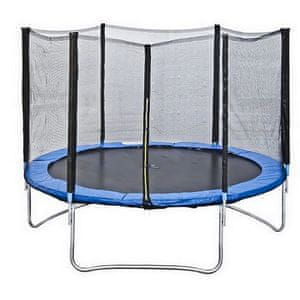 Trampolin z zaščitno mrežo, 183 cm (3 noge - 6 palic)