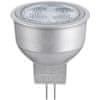 LED sijalka GU4, Reflector, 2 W, topla bela, srebrna