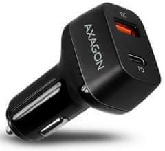 AXAGON PWC-PDQ avto polnilec, 1 x USB/1 x USB-C