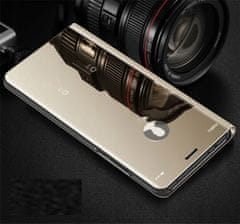 Onasi ovitek Clear View za Samsung Galaxy A50 A505, zlat