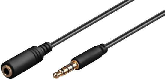 Goobay avdio podaljšek AUX; 4-pin 3,5 mm, 3 m