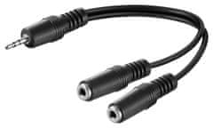 Goobay 3,5 mm avdio adapter za Y kabel, 0,2 m