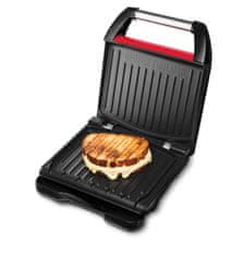 George Foreman 25040-56 Steel Family Grill Red kontaktni žar, rdeč