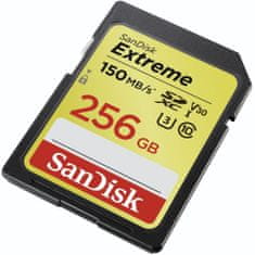 SanDisk pomnilniška kartica SDXC, 256 GB, Extreme, 150/70MB/s