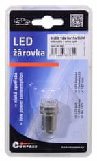 Compass  Žarnica 9LED 12V Ba15s bela ozka