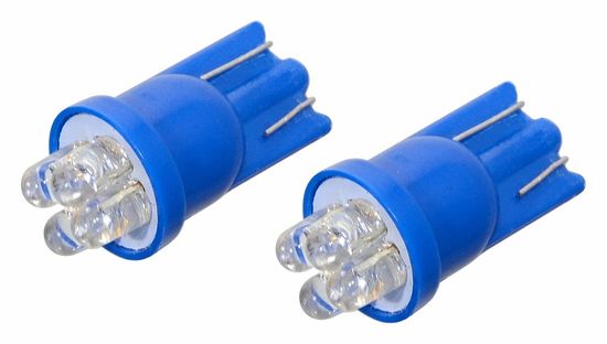 Compass  Žarnica 4LED 12V T10 modra 2ks