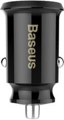 BASEUS Grain avtomobilski polnilnik 2x USB režo 5V/3.1A, črn CCALL-ML01