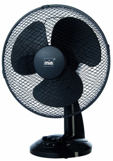 Miatec VLO3016S, namizni ventilator, črn