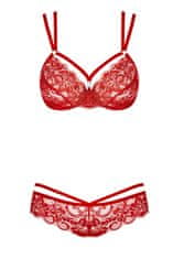 Obsessive Ženski erotični komplet 860-SET red, rdeča, S/M