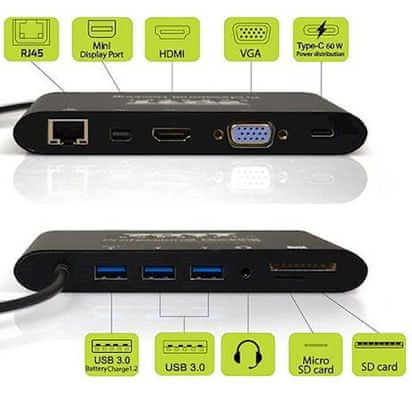  Port Docking Station 