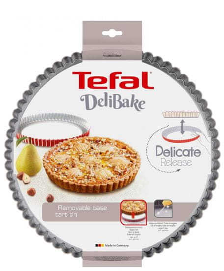 Tefal DELIBAKE modelček za pito z odstranljivim dnom J1641574, 28 cm