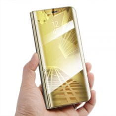 Onasi Clear View torbica za Samsung Galaxy A40 A405, zlata