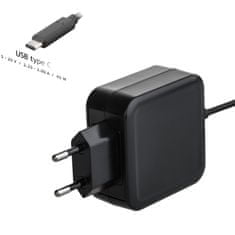 Akyga AK-ND-60 polnilec za prenosnike, 20V / 2.25 - 3A, 45W, USB type C