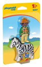 PLAYMOBIL 1.2.3 9257 Čuvaj zebre