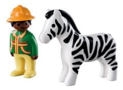 PLAYMOBIL 1.2.3 9257 Čuvaj zebre