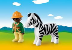 PLAYMOBIL 1.2.3 9257 Čuvaj zebre