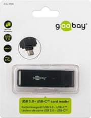 Goobay USB 3.0 - USB-C čitalnik kartic