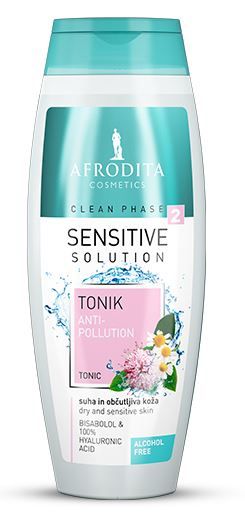 Kozmetika Afrodita Clean Phase Sensitive tonik, za suho in občutljivo kožo, 200 ml