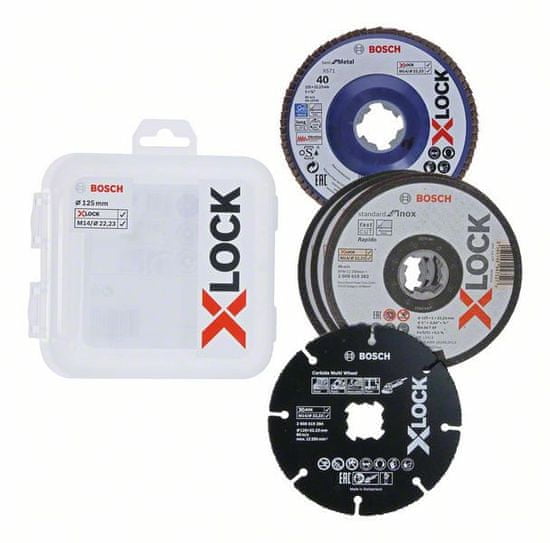 Bosch set plošč X-LOCK 125 mm (2.608.619.374)