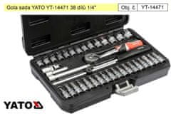 YATO Gola set YT-14471 38 kosov 1/4&quot;