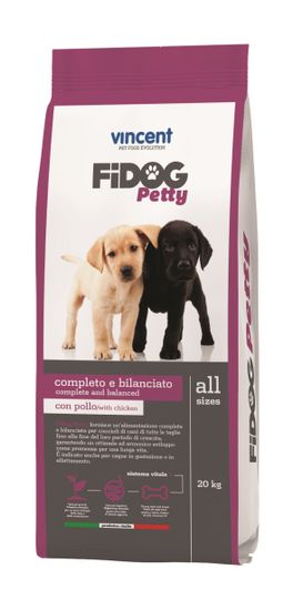 Vincent Fidog Petty suha hrana za pasje mladiče, 20 kg