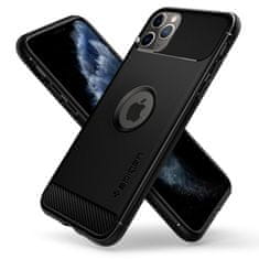 Spigen Rugged Armor zaščitni ovitek za iPhone 11 Pro, TPU, črn