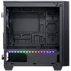 Inter-tech X-608 Infinity Micro ohišje, midiATX, RGB, kaljeno stelko, gaming