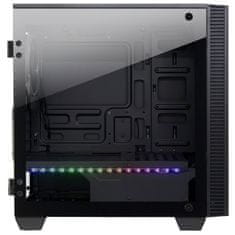 Inter-tech X-608 Infinity Micro ohišje, midiATX, RGB, kaljeno stelko, gaming