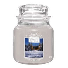 Yankee Candle Sveča v steklenem kozarcu , Počitniška hiša, prižgana s svečo, 410 g