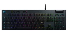 G815 tipkovnica, Lightsync RGB, mehanska, gaming, GL Tactile, črna (920-008992)