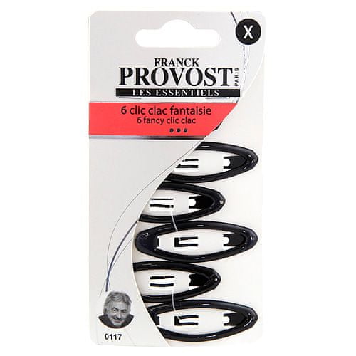 Franck Provost Frizure za lase , 6pcs, črna, 5cm