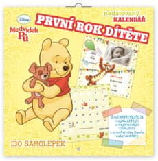 Mrežni koledar Medvedek Puf - Prvo leto dojenčka, nedatirano, 30 x 30 cm