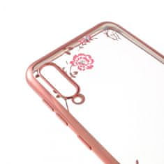 Ovitek za Samsung Galaxy Note 10 Plus, silikonski, z rožicami, roza